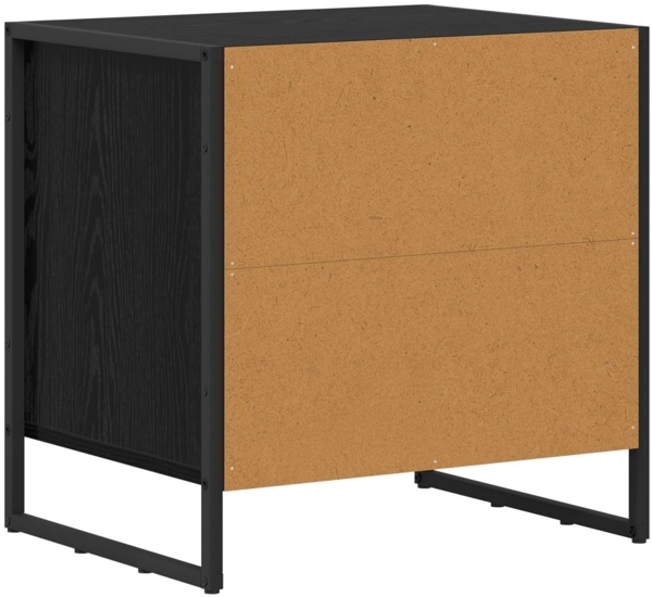 vidaXL Nachttisch Schwarz Eichen-Optik 50 x 39,5 x 50 cm Holzwerkstoff 886678 Bild 6