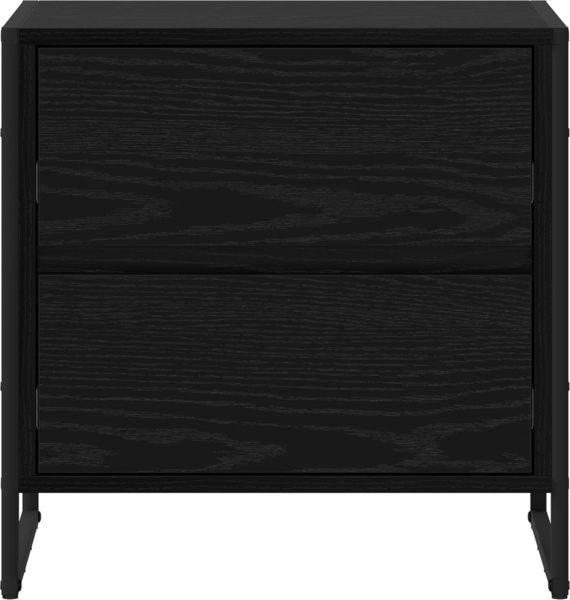 vidaXL Nachttisch Schwarz Eichen-Optik 50 x 39,5 x 50 cm Holzwerkstoff 886678 Bild 4