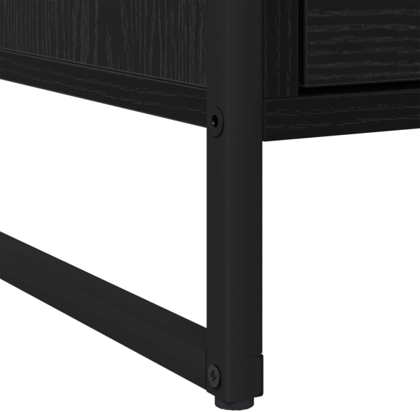 vidaXL Nachttisch Schwarz Eichen-Optik 50 x 39,5 x 50 cm Holzwerkstoff 886678 Bild 8