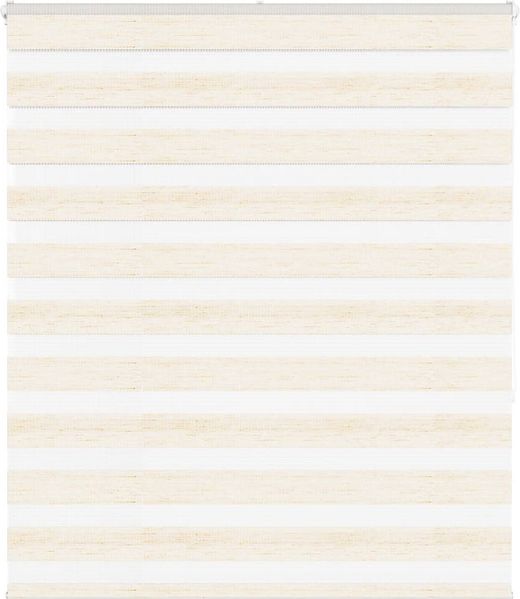 vidaXL Doppelrollo Marmorbeige 130x150cm Stoffbreite 125,9 cm Polyester 4014657