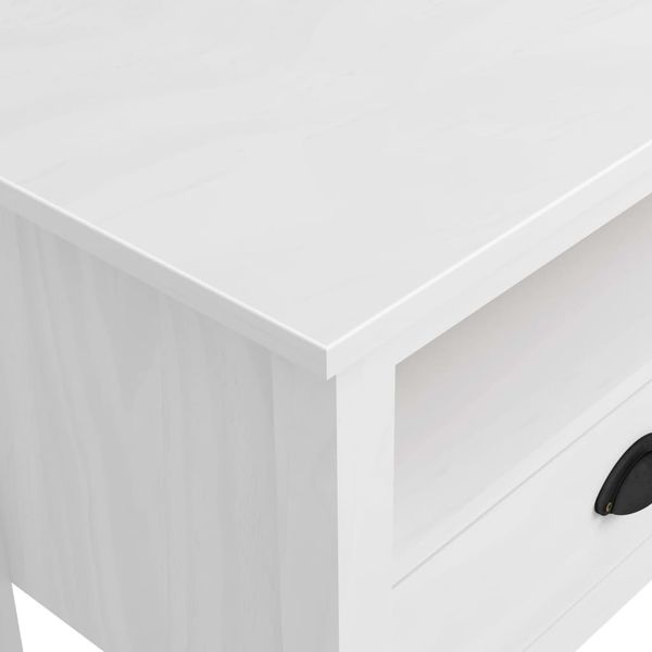 vidaXL TV-Schrank Hill Range Weiß 110 x 40 x 47 cm Kiefer Massivholz [288924] Bild 7
