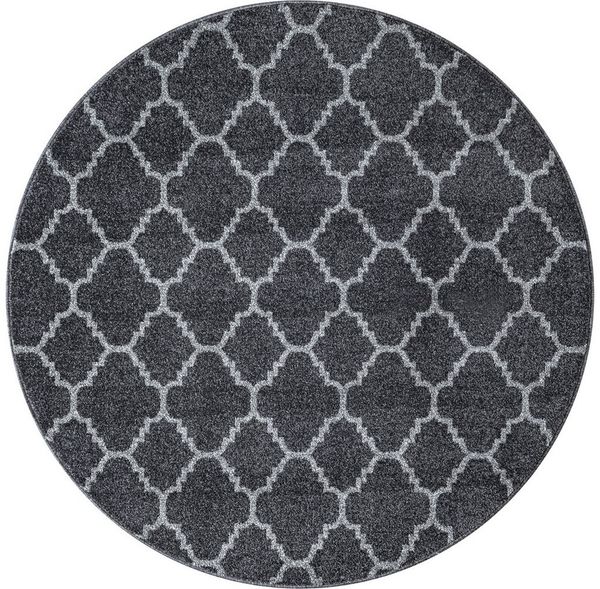 Sanat Teppich Boho 8202, rund, Höhe: 10 mm, Kurzflor, robust, Boho, Scandic, für Fussbodenheizung geeignet