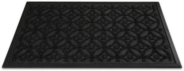 Wecon home Fußmatte Midnight Mosaic, rechteckig, Höhe: 4 mm, pflegeleicht, rutschfest, Ornamente, Innen & Außen, Schmutzfangmatte