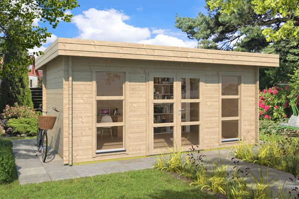Fjordholz Gartenhaus Modell Oban 44 Farblos