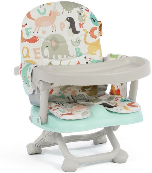 OUNUO Reisehochstuhl Sitzerhöhung Baby Tragbar Hochstuhl Booster Sitz mit Tablett Klappbar