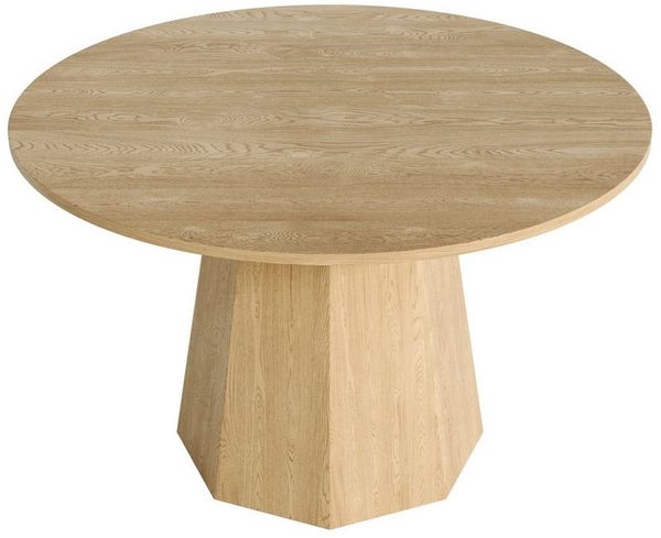 Flieks Esstisch (120x75 cm, 1-St, 1 Tisch), runder Küchentisch Schreibtisch Arbeitstisch Holzoptik, Eichenfarbe