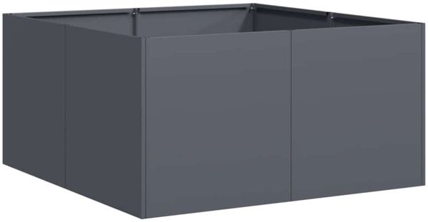vidaXL Pflanzkübel Anthrazit 80x80x40 cm Kaltgewalzter Stahl 860740