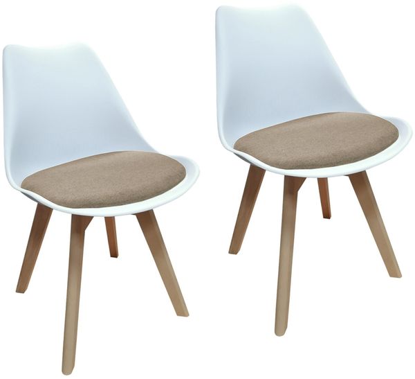 HTI-Living Atlanta Webstoff 2er-Set Stuhl