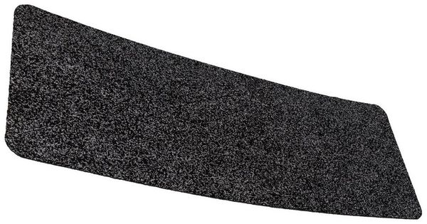 ANRO Fußmatte POET Schuhparkplatz schmal Schmutzfangmatte Unifarben, eckig, Höhe: 3 mm, Schuh-Abstellplatz rutschfest 25x60cm Kräusel Schwarz wasserdicht