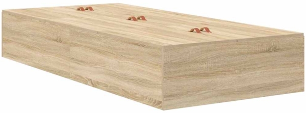 vidaXL Aufbewahrungsbettgestell Sonoma-Eiche 90 x 190 cm Holzwerkstoff 3335407 Bild 7
