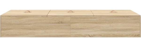 vidaXL Aufbewahrungsbettgestell Sonoma-Eiche 90 x 190 cm Holzwerkstoff 3335407 Bild 6