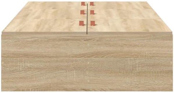 vidaXL Aufbewahrungsbettgestell Sonoma-Eiche 90 x 190 cm Holzwerkstoff 3335407 Bild 5