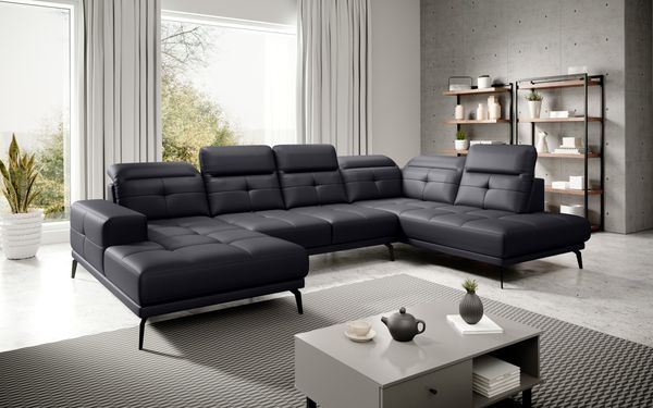 Wohnideebilder Bretan Schwarz Ecksofas & Eckcouches CO-BRE-RT-11SOF