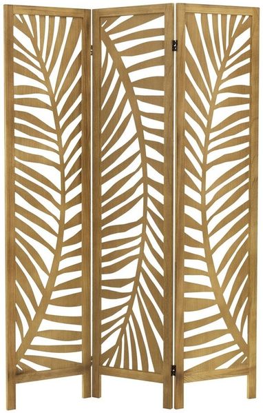 ML-DESIGN Paravent Raumteiler Faltbarer Sichtschutz Indoor Stellwand Sichtschutzwand, Raumtrenner 3-tlg Fukuoka Natur 170x121cm Holz freistehend Trennwand
