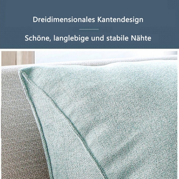 Coonoor Rückenkissen Lesekissen, Nackenrolle, Rückenstütze, dreieckiges Kissen mit Ecken, 1-tlg, großes Sofakissen, Kopfkissen, Rückenlehne Bild 3