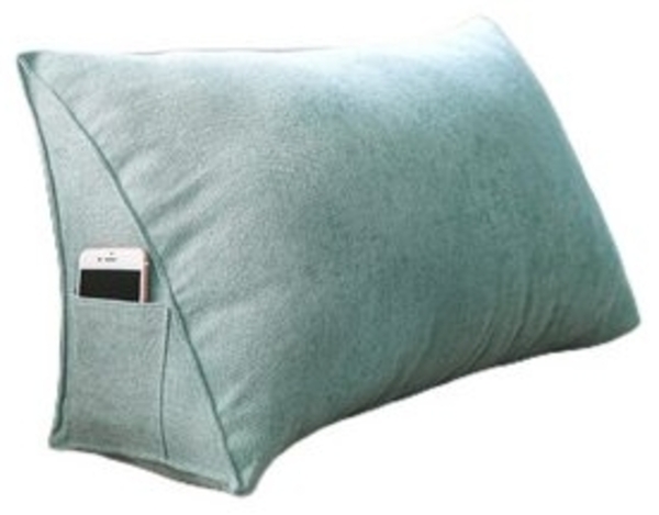 Coonoor Rückenkissen Lesekissen, Nackenrolle, Rückenstütze, dreieckiges Kissen mit Ecken, 1-tlg, großes Sofakissen, Kopfkissen, Rückenlehne Bild 6