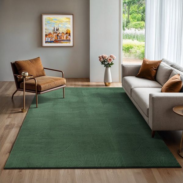 the carpet Teppich Rio, rechteckig, Höhe: 8 mm, weicher Wohnzimmer Teppich rutschfest 3D-Optik