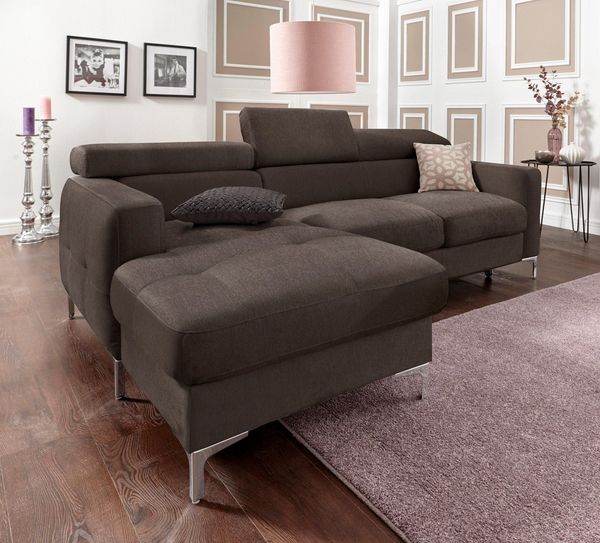 COTTA Ecksofa Sammy L-Form, mit Kopfteilverstellung, wahlweise mit Bettfunktion & Bettkasten
