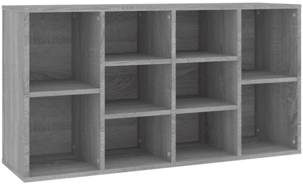 vidaXL Schuhbank Grau Sonoma 103x30x55 cm Holzwerkstoff 826370