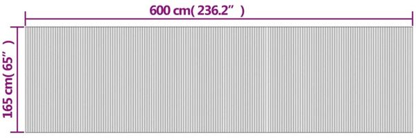 vidaXL Paravent Hell Natur Breite 600 cm Höhe 165 cm Bambus 377007 Bild 9