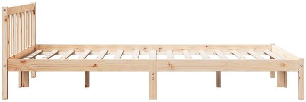 vidaXL Massivholzbett Extra Lang ohne Matratze 140x220 Kiefernholz 852448 Bild 6