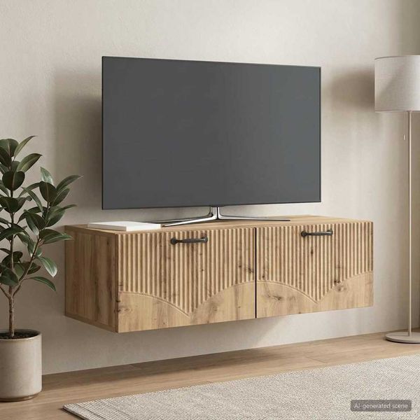 vidaXL Wandmontierter TV-Schrank Artisan-Eiche 98 x 41 x 30 cm 899044