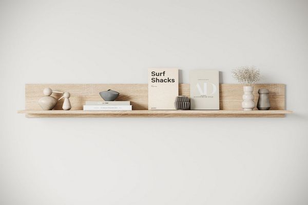 Home affaire Wandboard Wandregal Vera, 1-tlg, ideal für Deko & Bücher, 138x23x18 cm, hängend