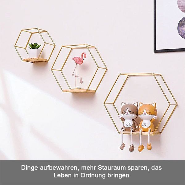 TUWENA Wandregal Wandmontierte schwimmende Regale, 3er-Set in verschiedenen Größen