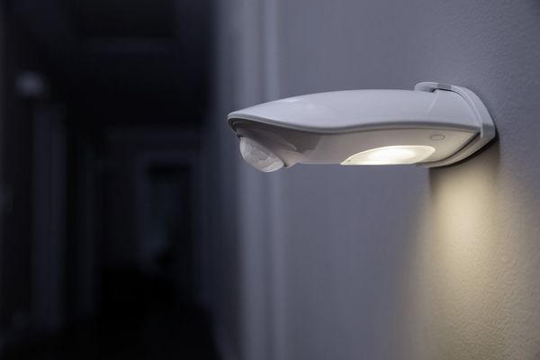 Osram Nachtlicht Osram LED Türlicht DoorLED Down silber, Inkl. Leuchtmittel, Mit Bewegungsmelder nicht dimmbar