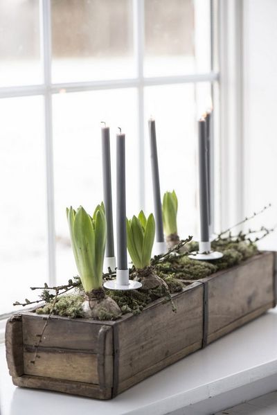 LS-LebenStil Kiste IB Laursen XL Holz Ziegelform 57cm Unika Braun 2-fach Aufbewahrungsbox (echte alte Backsteinform, 1 St, Original Unika - Rustikal - Holzbox Holzkiste Holzkasten Pflanzkübel), Ordnungsbox Allzweckkiste Aufbewahrungskiste