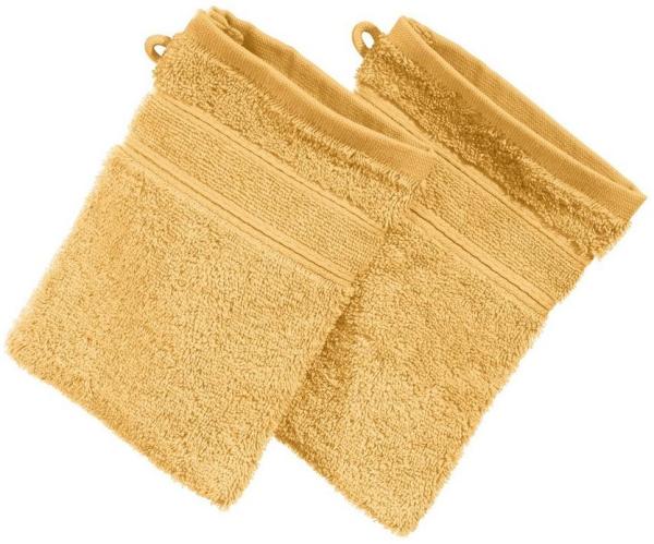 Erwin Müller Waschhandschuh Waschhandschuh "Karlsruhe" 2er-Pack, Frottier, Walk-Frottier Uni