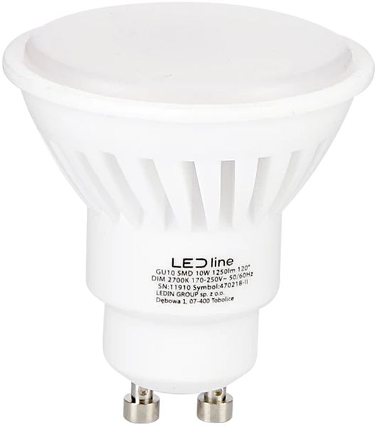 LED Line Prime Birne LED GU10 10W 2700K 1250LM 170-250V Dimmbar