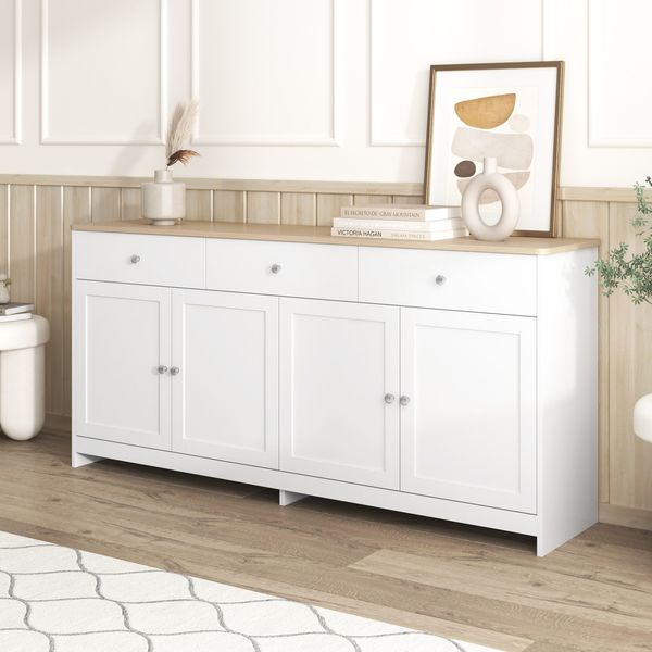 Sideboard 160/37/75 cm, Mehrzweckschrank, Beistellschrank, Küchenschrank