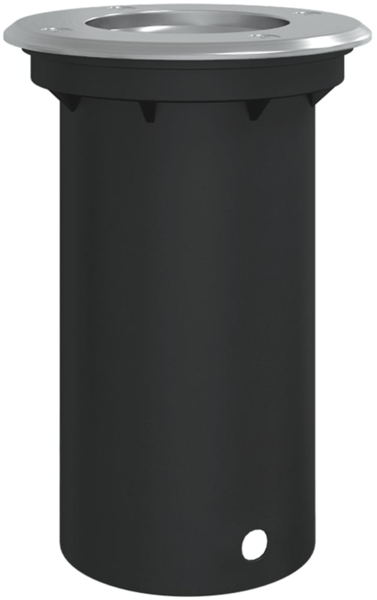 vidaXL Bodeneinbauleuchte Rund Schwarz 10,5x10,5 cm Aludruckguss 4006391