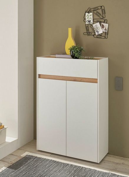 Home affaire Schuhschrank City/Giron, modernes Schuhregal, Schrank für 16 Schuhe, Schuhkommode eine Schublade und vier Schuhfächer, viel Stauraum, 93 cm breit