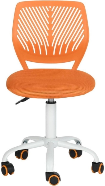 Homy Casa Bürostuhl Schreibtischstuhl Orange Stoffsitz ergonomisch Drehstuhl