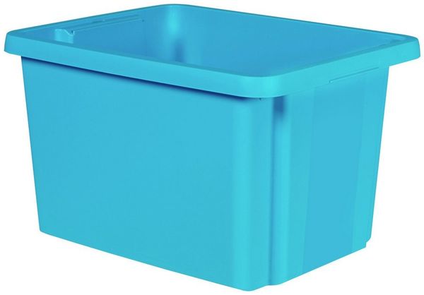 Curver Aufbewahrungsbox Curver 225501 Drehstapelbehälter ESSENTIALS Drehstapelbox 26L, blau s