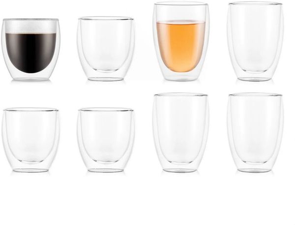 Bodum 8 teiliges Glas-Set 4 x 0.25 L + 4 x 0.35 L Pavina