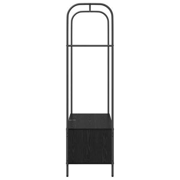 vidaXL Kleiderständer Schwarz 100 x 44 x 160 cm Holzwerkstoff 868451 Bild 6