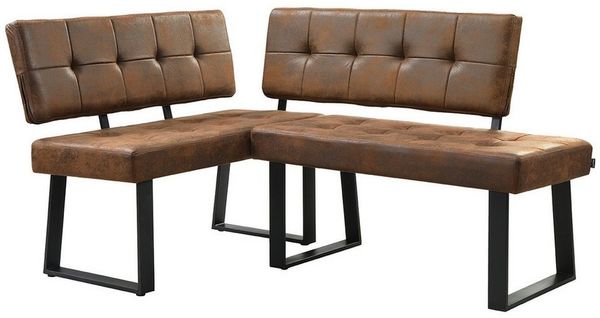 B&D home Eckbank AKA (2-St), beidseitig montierbar, gepolstert, mit Rückenlehne