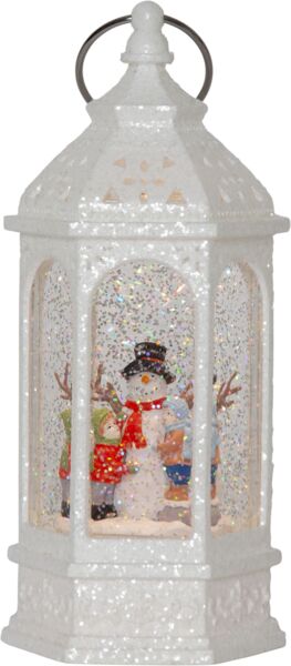 Star LED-Laterne 'Vinter', Schneemann in Laterne,