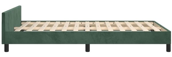 Bettgestell mit Kopfteil Samt Dunkelgrün 120x200 cm Bild 7