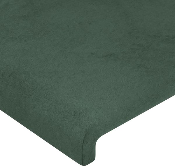 Bettgestell mit Kopfteil Samt Dunkelgrün 120x200 cm Bild 10