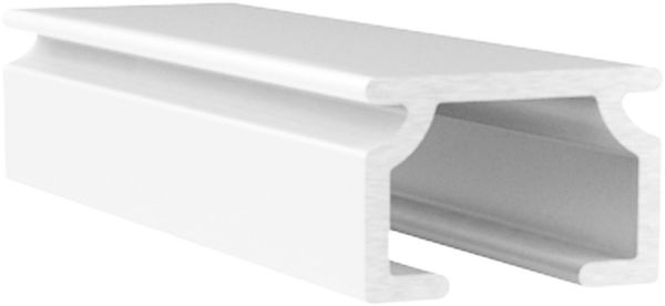 SN DECO GROUP Gardinenschiene Objektschiene SL, 1-läufig, Fixmaß, mit Bohren, verschraubt, Aluminium, in versch. Längen und Farben, Aluminium, Innenlauf, Vorhangschiene