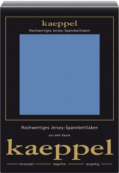 Kaeppel Spannbettlaken Single Jersey Mako Cotton, Jersey, Gummizug: rundum, (1 Stück), Bettlaken aus 100% Baumwolle