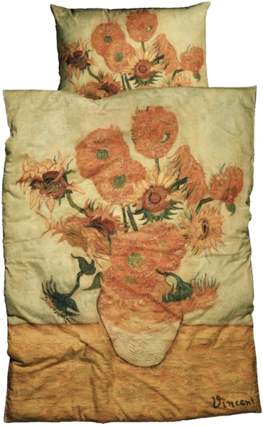Goebel Bettwäsche Sonnenblumen Satin 155 x 220 + 80 x 80 cm