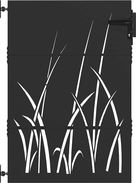 vidaXL Gartentor Schwarz 85 x 150 cm Pulverbeschichteter Stahl 42015866 Bild 2