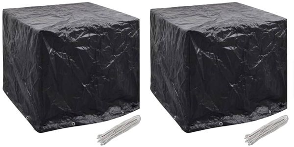 vidaXL Wassertank-Abdeckungen 2 Stk. 8 Ösen 116x100x120 cm 279126