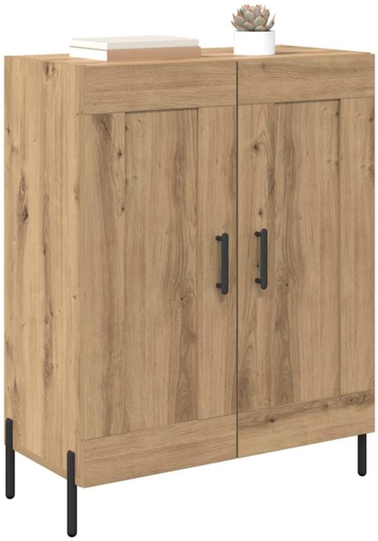 vidaXL Sideboard Artisan-Eiche 69,5 x 34 x 90 cm Verbundholz und Eisen 881604 Bild 2