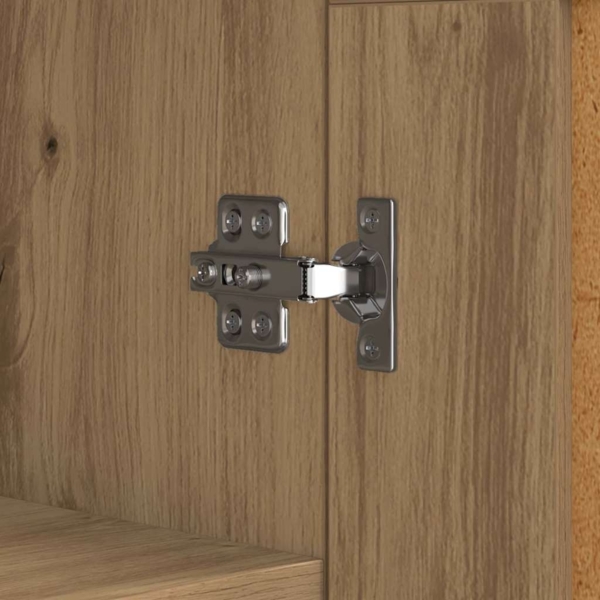 vidaXL Sideboard Artisan-Eiche 69,5 x 34 x 90 cm Verbundholz und Eisen 881604 Bild 8